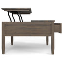 Ela - Lift Top Coffee Table - Smoky Brown