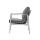 Modern Lounge Chair With Rope Accents And Cushions