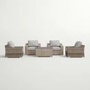 Stylish Sofa Seating Group With Cushions Perfect For Outdoor Gatherings