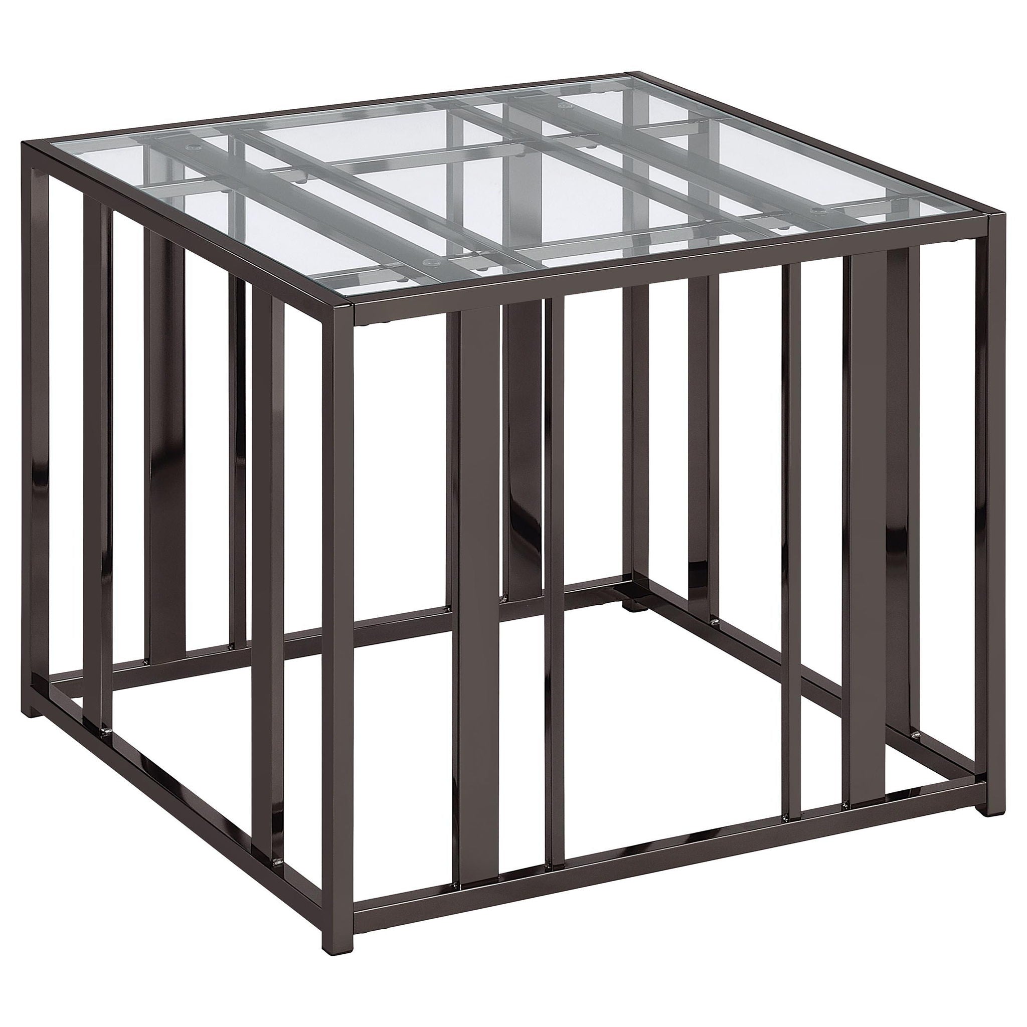 Adri 2-piece Coffee and End Table Set Black Nickel - Atlantic Fine Furniture Melbourne FL