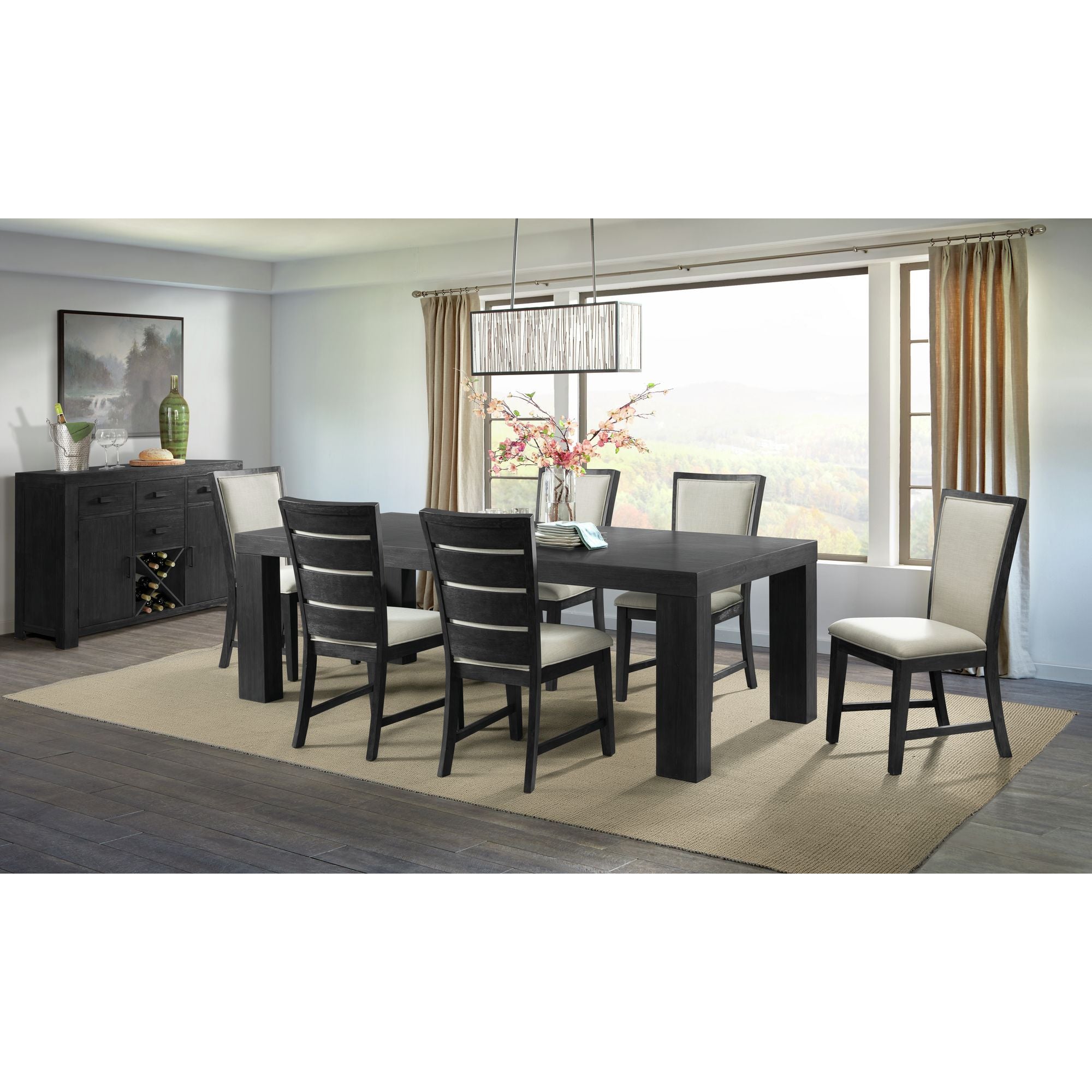 Grady - Dining Slat Back Side Chair (Set of 2) - Black
