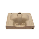 Wall Mounted Bathroom Sink With Towel Bar & Overflow - White / Black