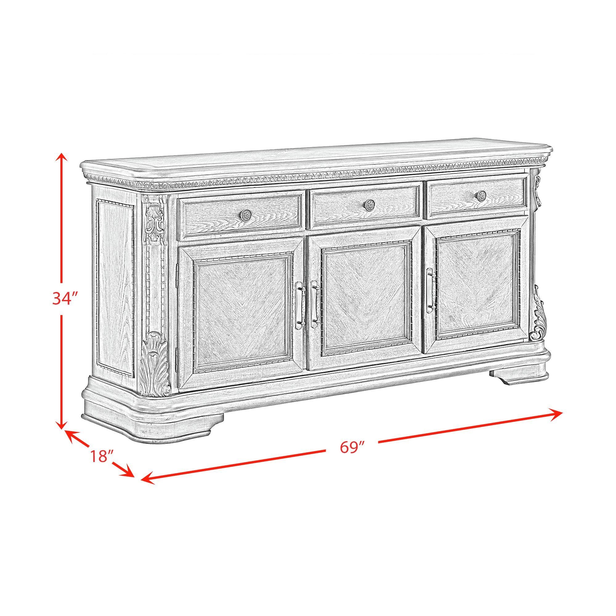 Madison Park Server in Walnut by Elements International, view 6