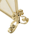 Minimalist Single Panel Iron Fireplace Screen With Diamond Design