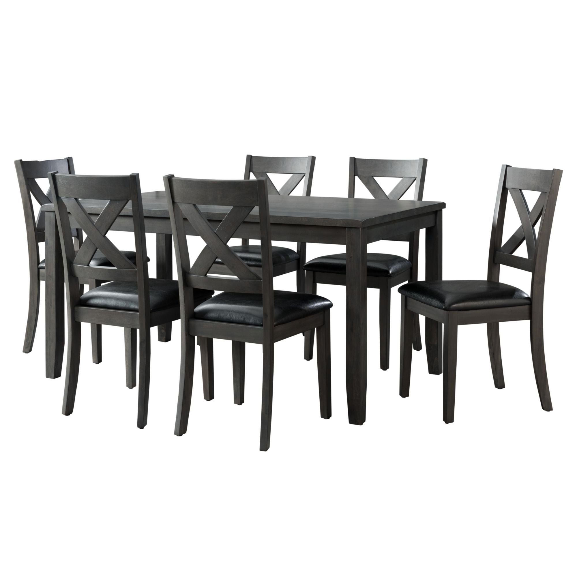 Alex Dining Set in Dark Brown by Elements International, view 2