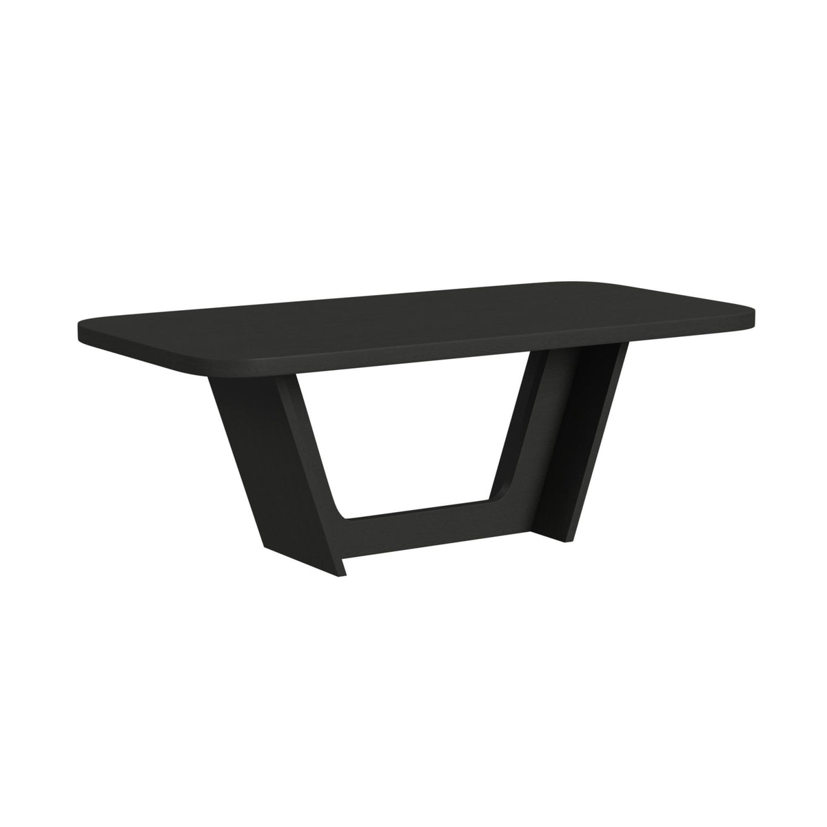 Ridgemont Rectangular Dining Table in Black by Elements International, view 2