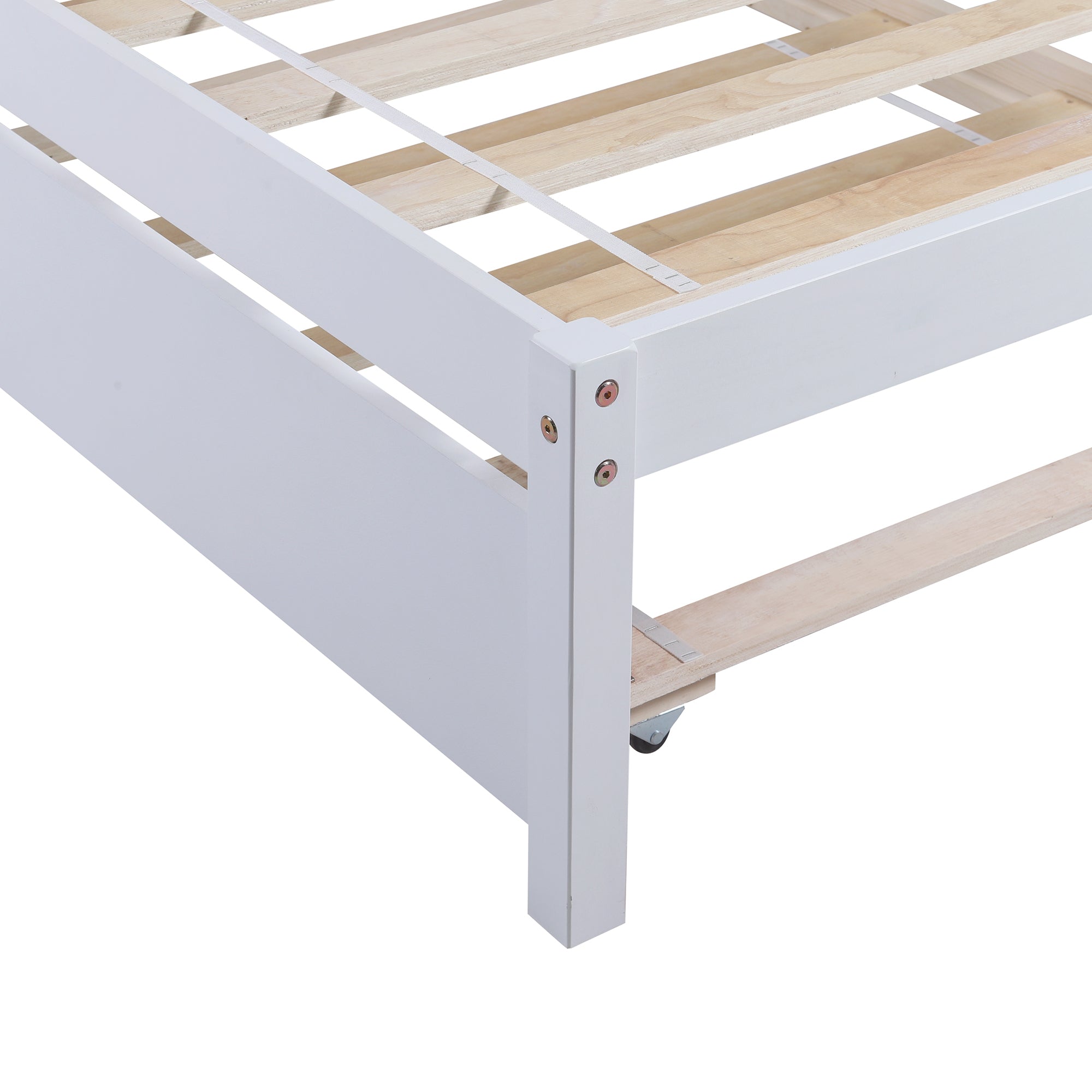 Twin size Platform Bed Wood Platform Bed with Trundle - Atlantic Fine Furniture Melbourne FL