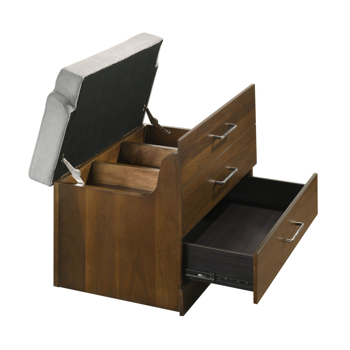 Malibu Dressing Table in Walnut by Elements International, view 5