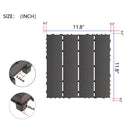 Plastic Interlocking 44 Pack Patio Deck Tiles, Square Waterproof Outdoor All Weather Use