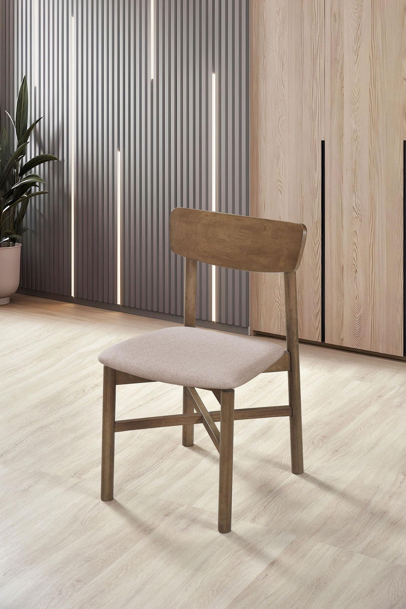 Parkridge Dining Side Chair Natural Walnut (Set of 2) - Atlantic Fine Furniture Melbourne FL