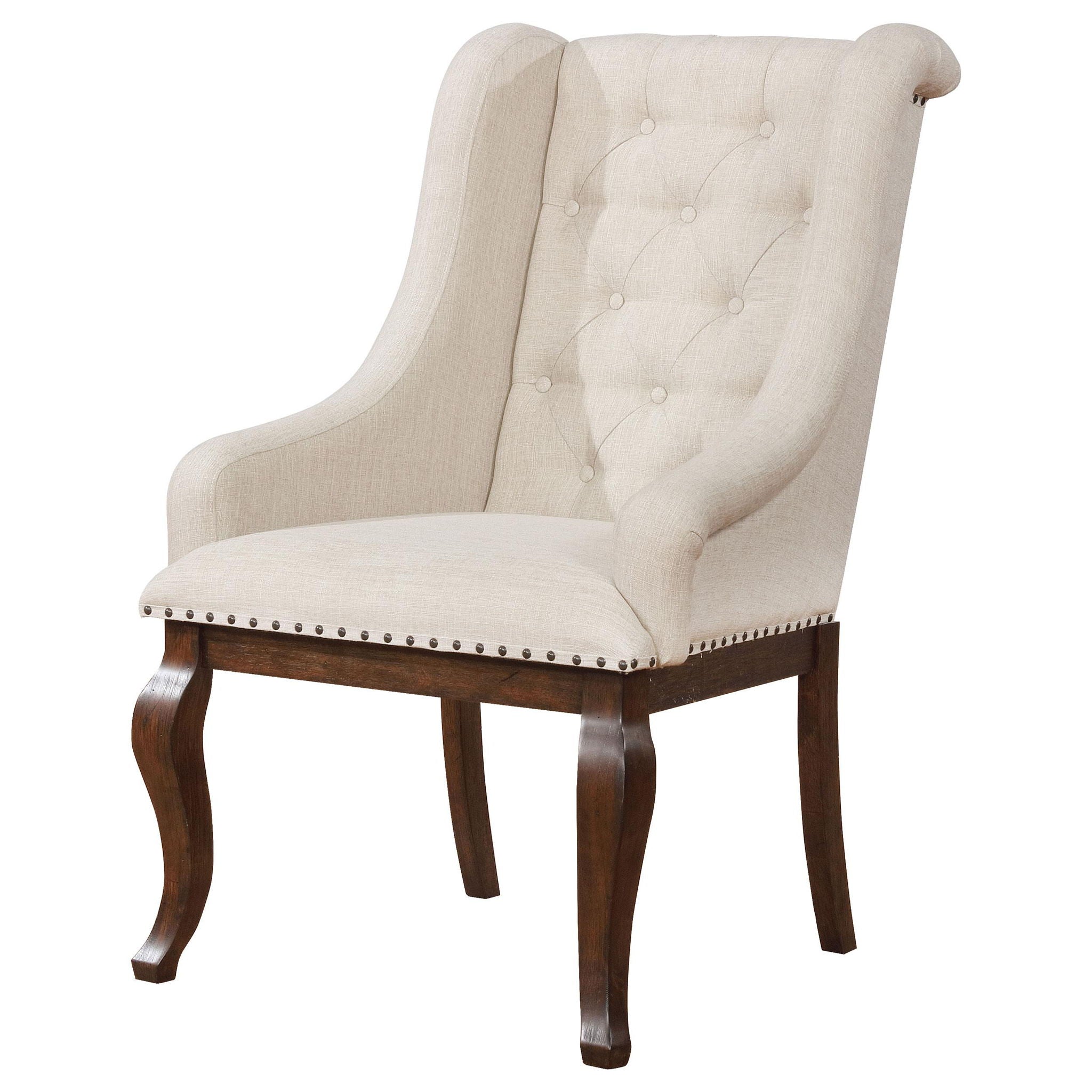 Brockway Upholstered Arm Chair Barley Java (Set of 2) - Atlantic Fine Furniture Melbourne FL
