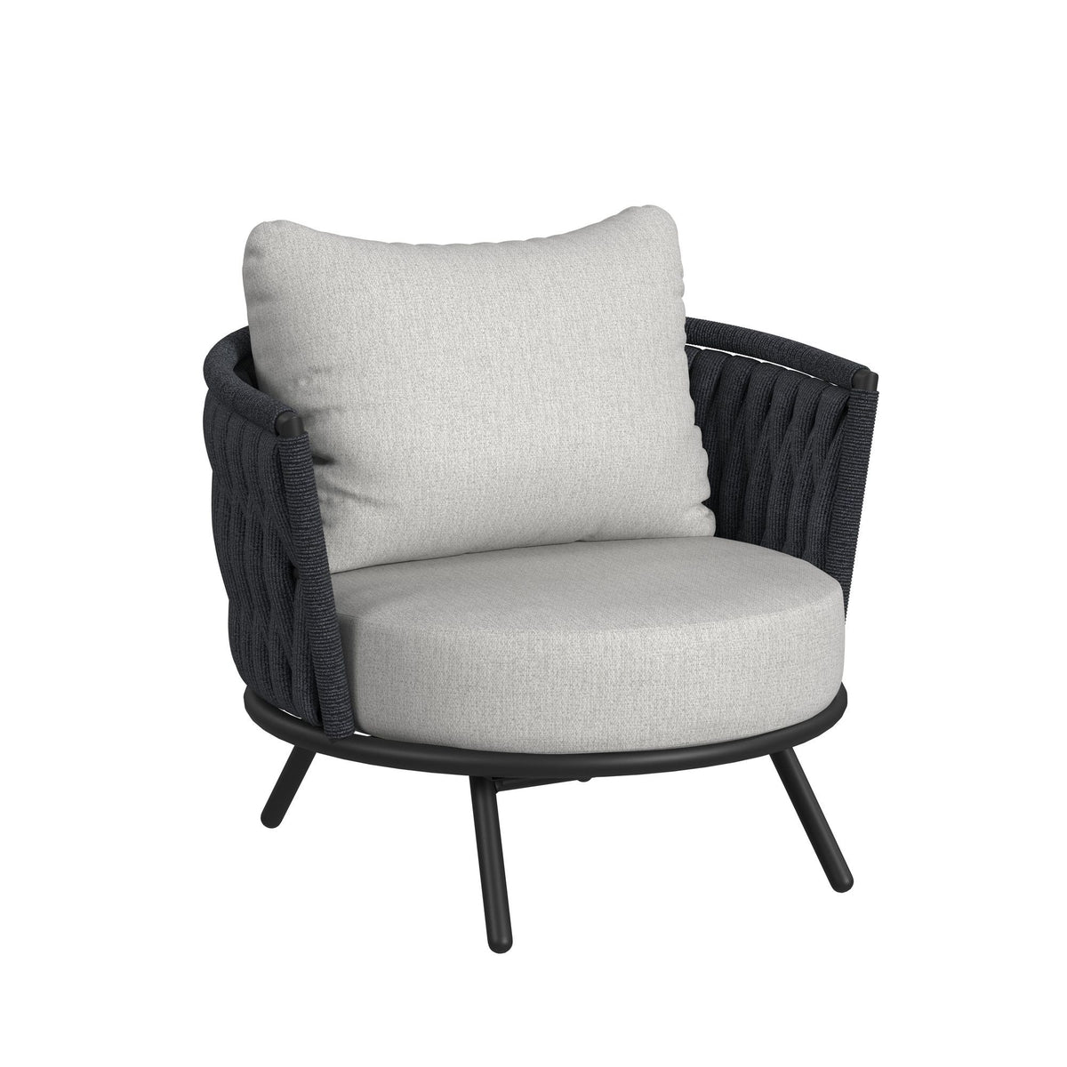 Bali Chairs With Olefin (Set of 2) in Dark Gray by Elements International, view 8