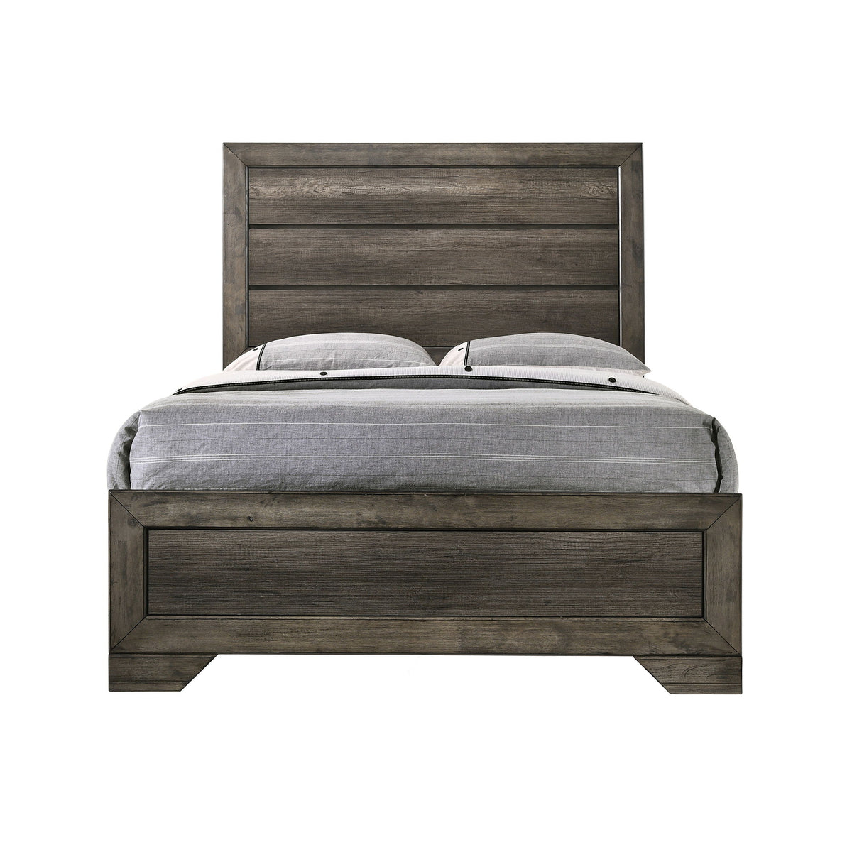 Nathan Panel Bed in Dark Gray by Elements International, view 4