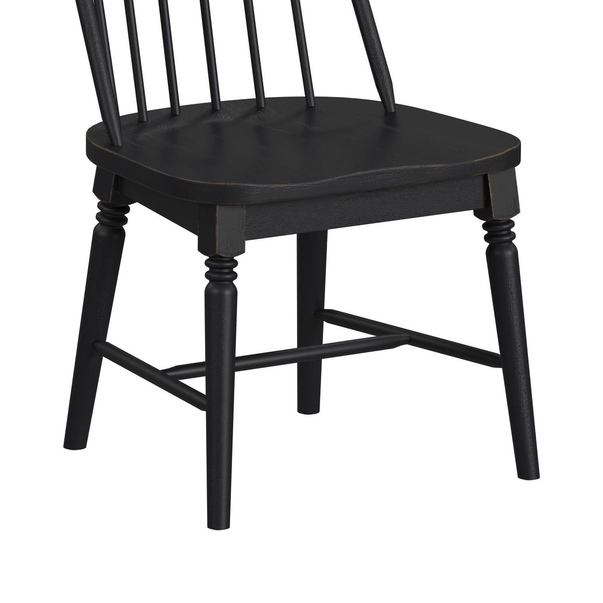 Heritage Standard Height Dining Set in Black by Elements International, view 19