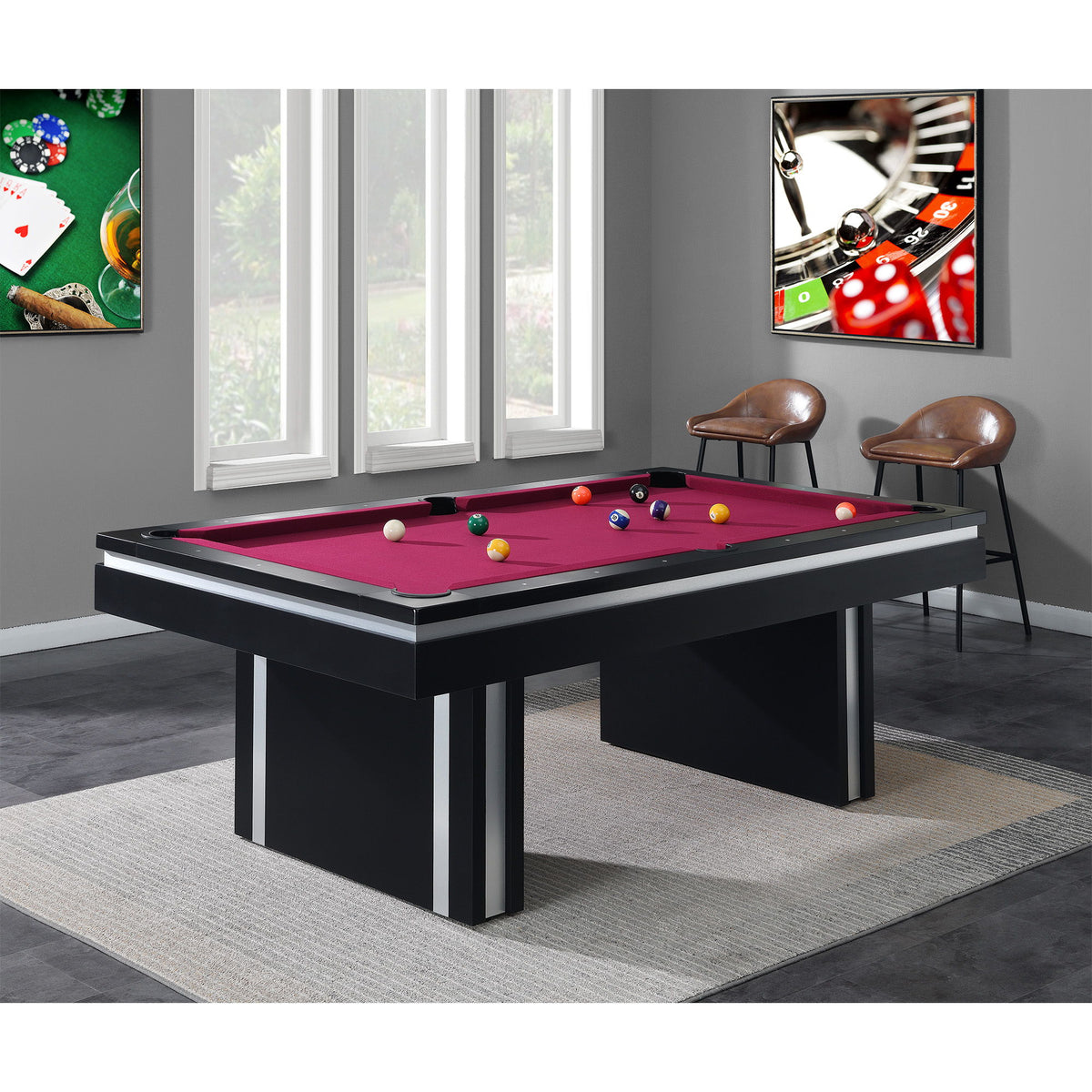 Ajax Billard Table Ssg-102505 in Black by Elements International, view 5