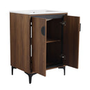 Modern Bathroom Vanity With Top Sink, Engineered Wood Storage Cabinet