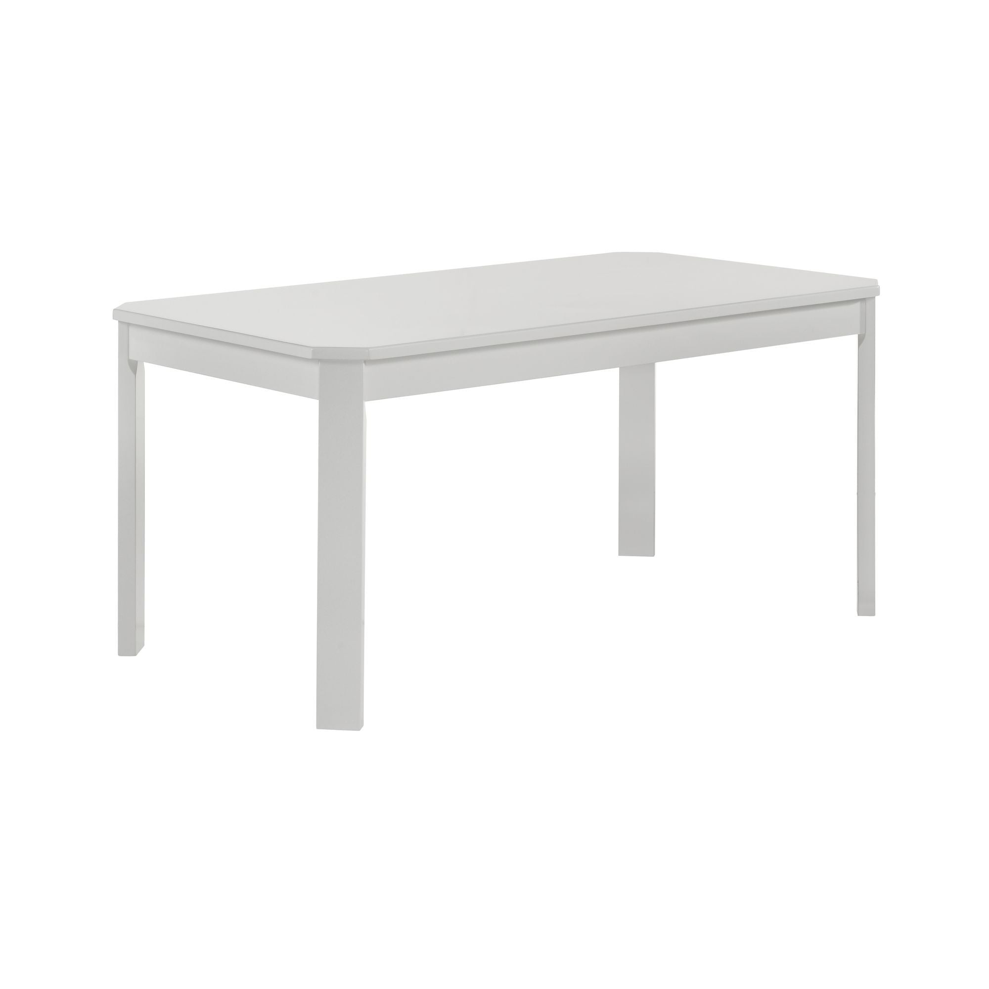 Travis Youth - 5 Piece Dining Set With Table And 4 Chairs - White - Atlantic Fine Furniture Melbourne FL