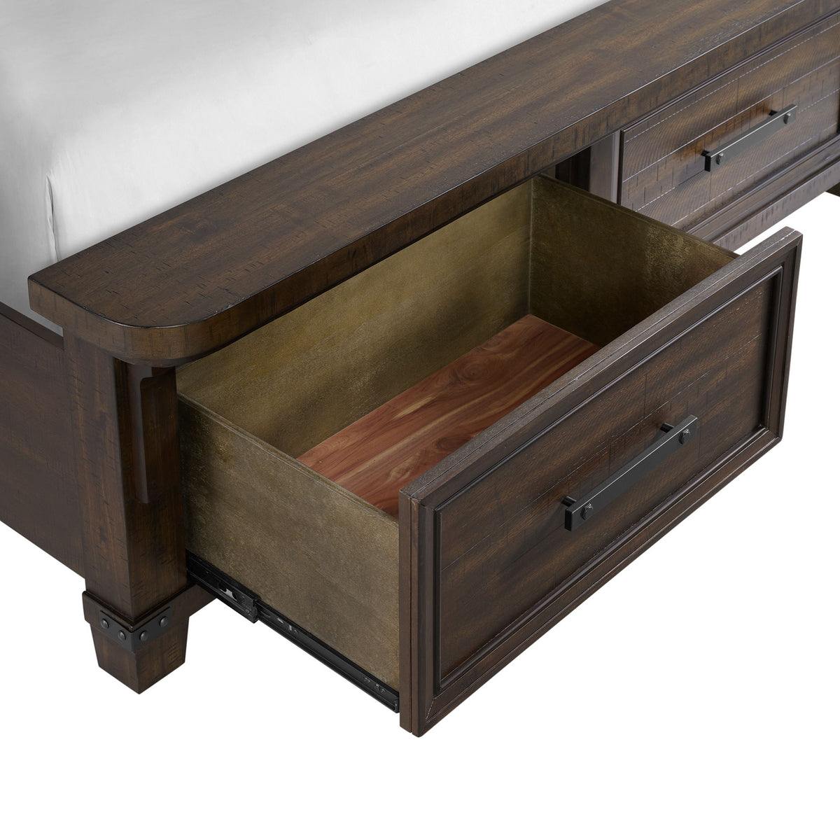 Colorado City Storage Bed in Dark Brown by Elements International, view 5