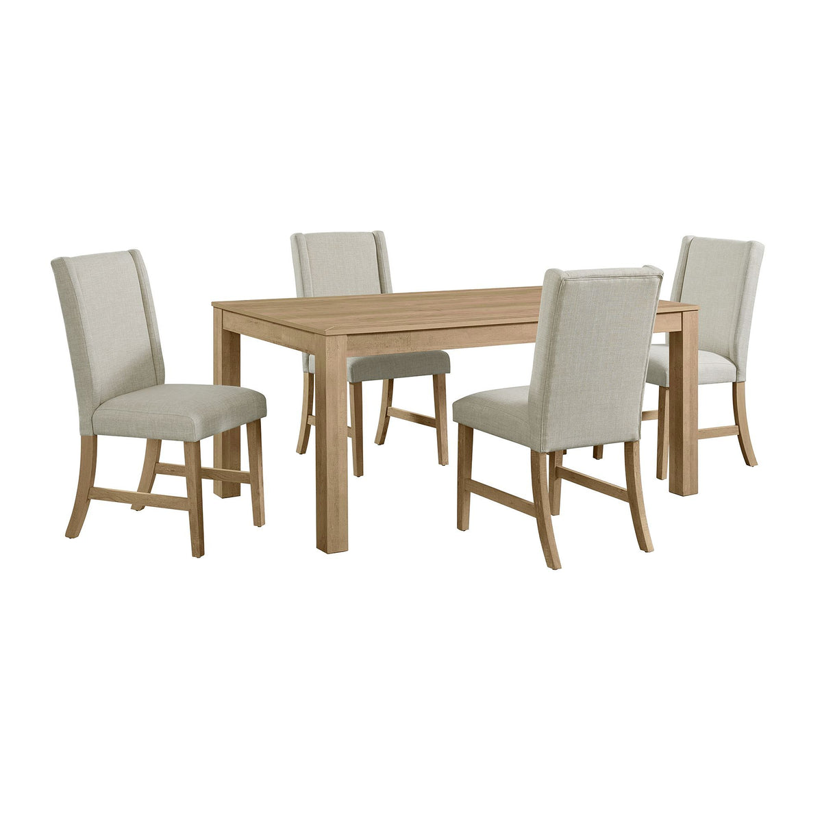 Eleanor 2.0 Standard Height Dining Set in Light Brown by Elements International, view 5