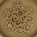 Round Moving Gear Roman Numeral Clock - Multicolor