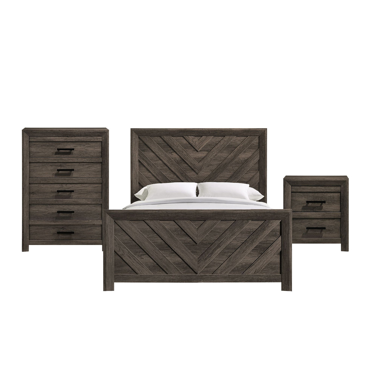 Eleanor Bedroom Set in Dark Gray by Elements International, view 12