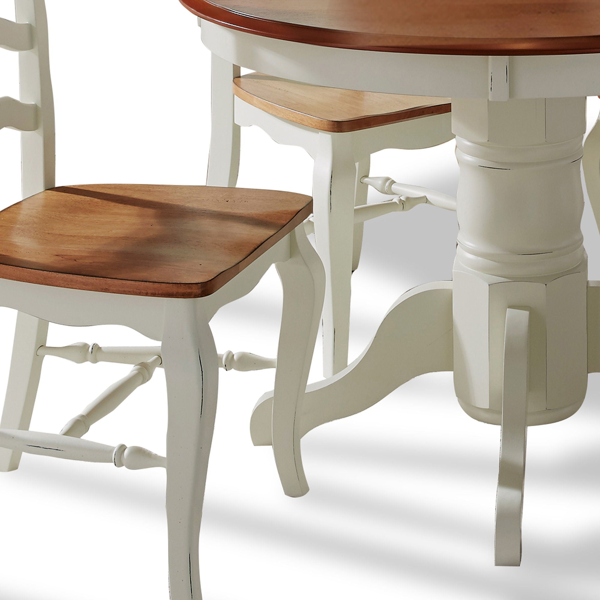French Countryside - 5 Piece Dining Set - White