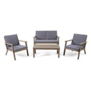 Avacyn - Outdoor Acacia Wood 4 Seater Chat Set With Cushions
