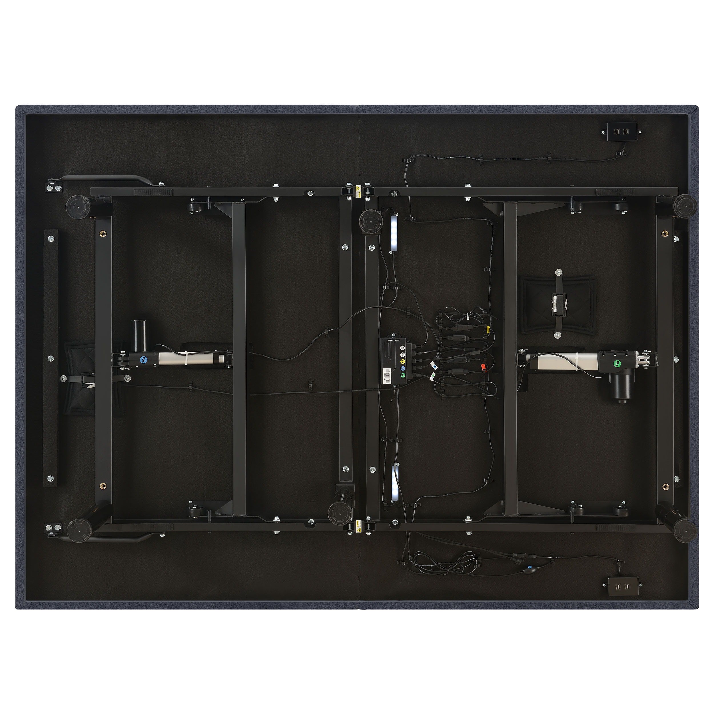 Kelven Adjustable Bed Base with Dual Massage Motors and Wireless Remote