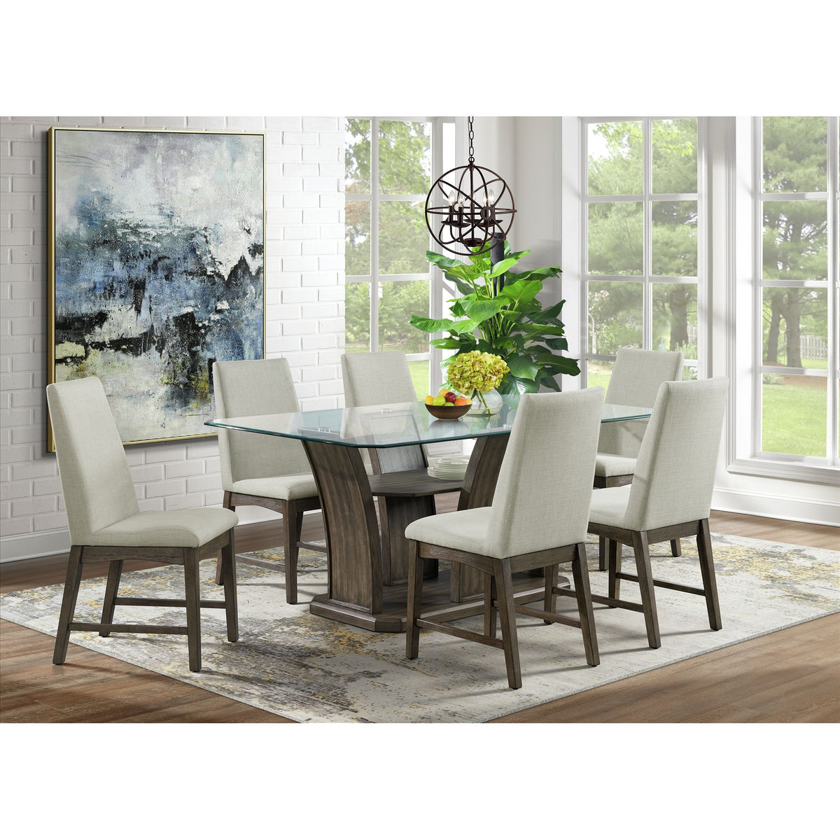 Dapper Dining Side Chair (Set of 2) in Beige by Elements International, view 13