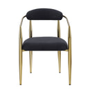 Dining Chairs (Set of 2), Mid-Century Modern Dining Chairs, Kitchen Dining Room Chairs, Round Boucle Backrest Sherpa Dining Chair With Metal Legs