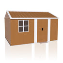 Heavy Duty Metal Storage Shed With Windows And Lockable Door, Weatherproof Outdoor Garden Shed