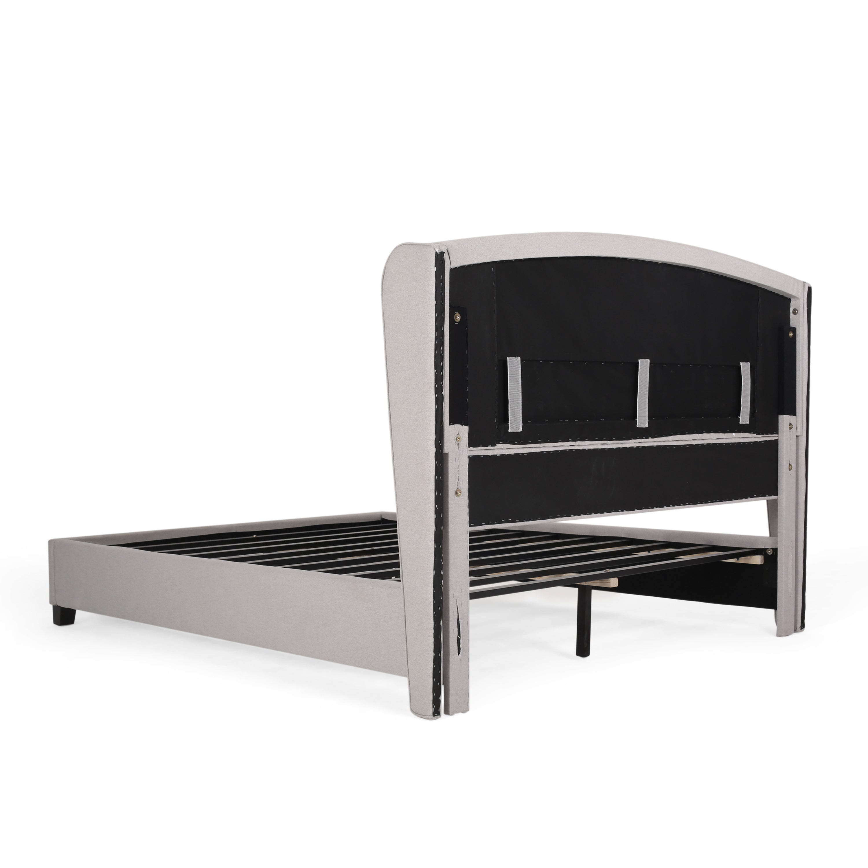 ALBERTA FULLY UPHOLSTERED QUEEN WHOLE BED-HEADBOARD -NEW - Atlantic Fine Furniture Melbourne FL