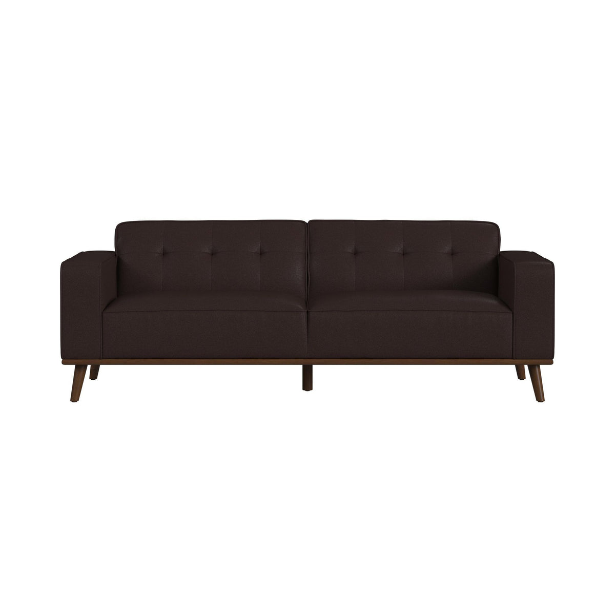 Destiny Sofa With Wood Front in Dark Brown by Elements International, view 6