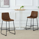 Retro Bar Chairs, Comfortable Stools (Set of 2)