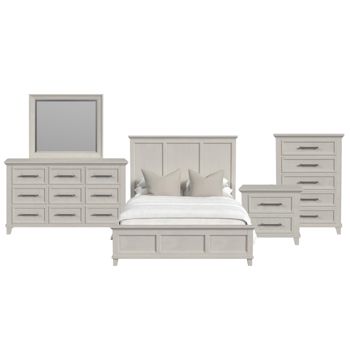 Canterbury Panel Bedroom Set in Dark Gray by Elements International, view 10
