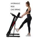 Folding Treadmills For Home - 3.5Hp Portable Foldable With Incline, Electric Treadmill For Running Walking Jogging Exercise With 12 Preset Programs, Indoor Workout Training Space Save Apartment, App - Black