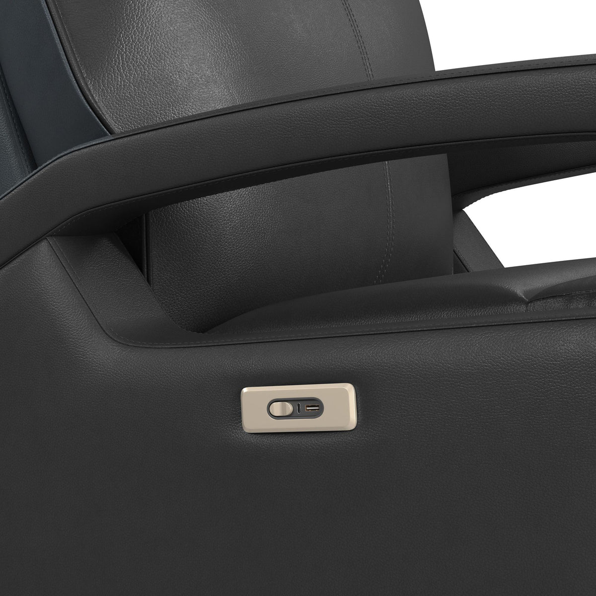 Eco P1 Recliner With Glider And Swivel in Beige by Elements International, view 11