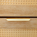 Shoe Storage Cabinet Rattan Shoe Storage Organizer With 2 Flip Drawers, A Storage Drawer And A Bench For Entryway, And Hallway - Light Brown