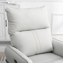 360° Modern Small Rocking Swivel Recliner Chair With Side Pocket