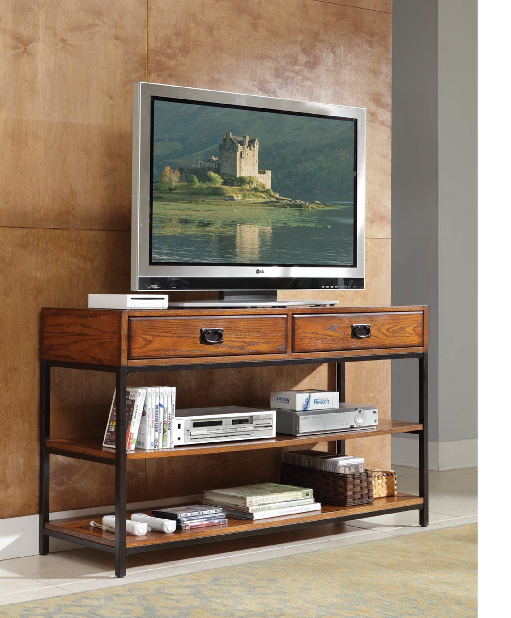 Modern Craftsman - 12.75" Media Console - Light Brown