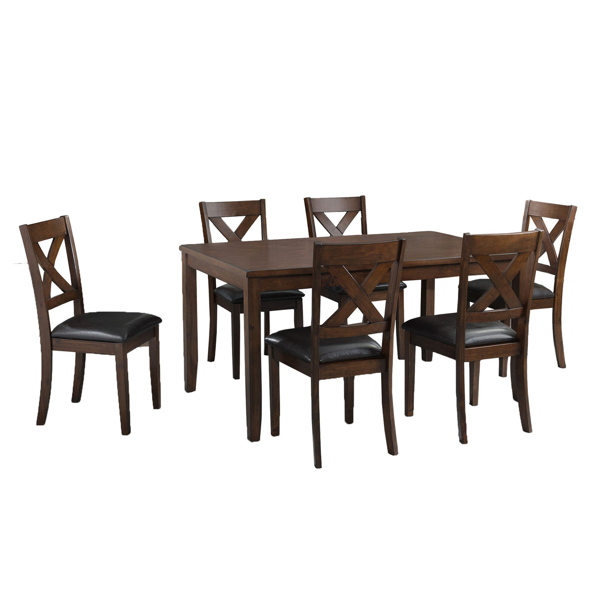 Alex Dining Set in Dark Brown by Elements International