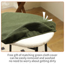 Modern Bar Stools Comfortable & Stylish, Soft Fabric Upholstered, Backless (Set of 2)