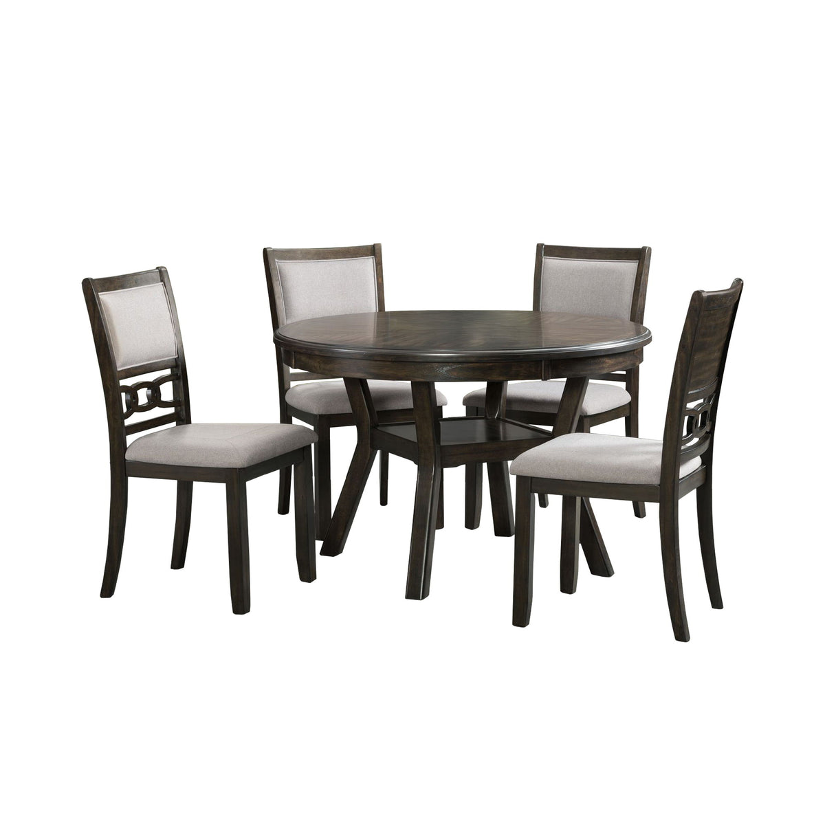 Amherst Standard Height Dining Set in Dark Brown by Elements International