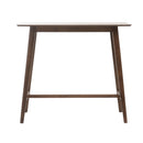 Bar Height Dining Table With Splayed Legs And Elongated Rectangular Top
