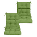 2 Piece High Back Patio Chair Cushion Set