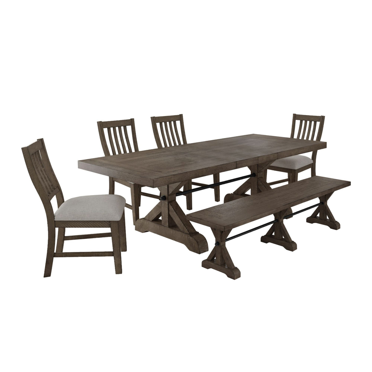 Yellowstone Standard Height Dining Set in Gray by Elements International, view 3