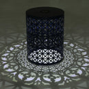 Modern Iron Solar Side Table With Built - In Light