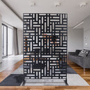 Decorative Freestanding Metal Privacy Screen For Indoor & Outdoor Use