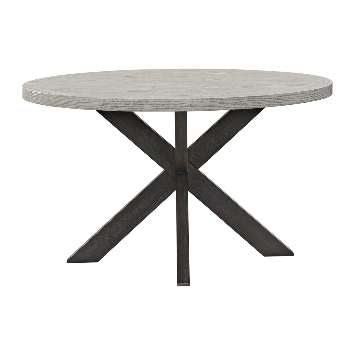 Axel Round Dining Table in Espresso / Light Gray by Elements International, view 6
