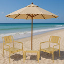 3 Piece Indoor / Outdoor Leisure Table And Chair Set